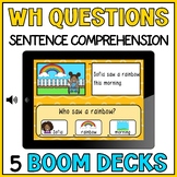 Sentence Comprehension Wh Questions with Visuals - Special