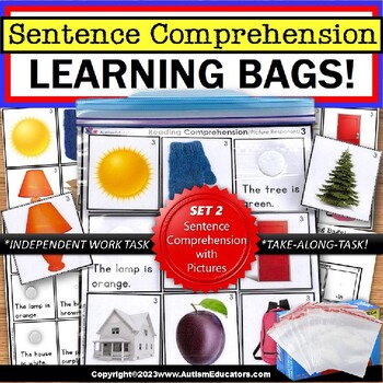 Preview of Sentence Comprehension with Pictures Learning Bag for Special Education SET 2