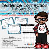 Sentence Correction Task Cards Bundle
