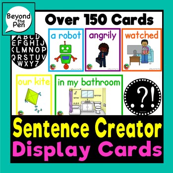 Preview of Sentence Creator Display Cards #SentenceScience