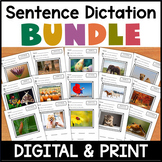 Sentence Dictation Bundle with Photo Writing Prompts