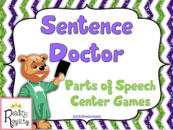 Preview of Sentence Doctor - Identifying Parts of a Sentence