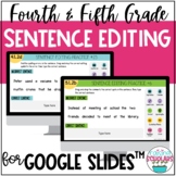 Sentence Editing Digital Activity 4th 5th Grade BUNDLE Google