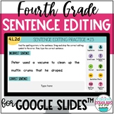 Sentence Editing Digital Activity 4th Grade Google Digital