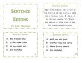 Sentence Editing Task Cards