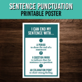 Sentence End Punctuation Poster | English Classroom Decor 