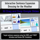 Sentence Expansion: Dress for the Weather (3-4 Words) Spee