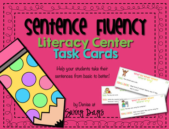 Preview of Building Better Sentences - Sentence Fluency Center