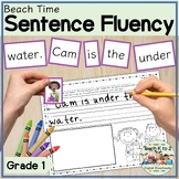 Sentence Building Scrambled Sentences for First Grade Summ