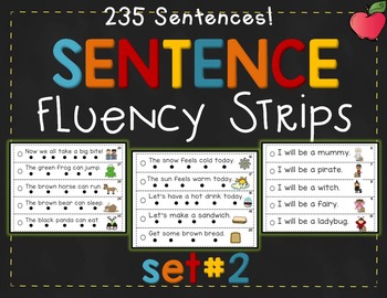 Preview of Sentence Fluency Set 2 Distance Learning
