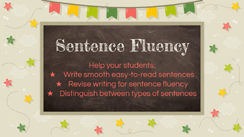 Preview of Sentence Fluency | Writing and revising | Sentence Types