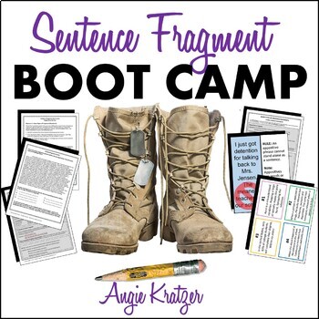 Preview of Sentence Fragment BOOT CAMP - Sentence Structure Activities & Worksheets
