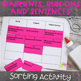Sentence Fragment Run-On Activity