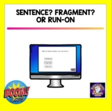 SENTENCE FRAGMENT or RUN ON BOOM Cards