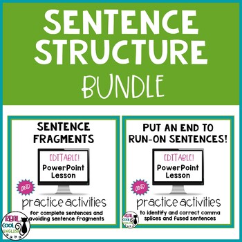 Preview of Sentence Fragments and Run-on Sentence Bundle