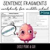 Sentence Fragments - Grammar Worksheets