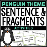 Sentence & Fragments Sorting Task Cards & Writing Activiti