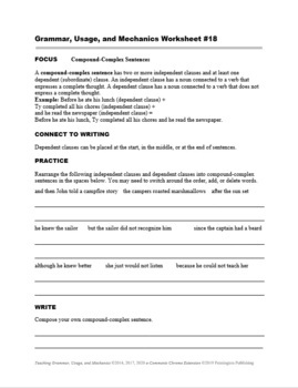 Sentence Fragments and Run-ons Worksheets by Pennington Publishing