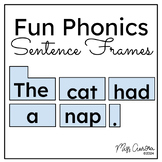 Sentence Frames for Dictation, FunPonics, Phonics instruct