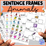 Sentence Frames - Animals! Adapted Writing & Color ID for 