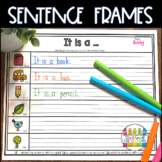 Sentence Frames for Writing | Sentence Starters | First Gr