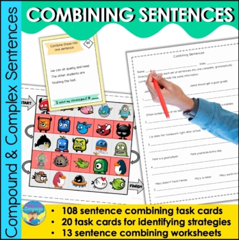 Combining Sentences | Transition Words Worksheets ...