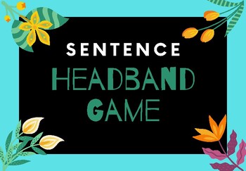 Preview of Sentence Headband Game