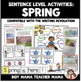 Sentence Level Activities: Spring  (The Writing Revolution