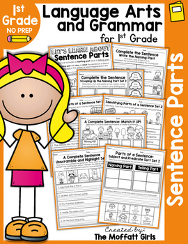 Subject and Predicate, Grammar, Google Slides