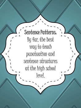 Preview of Sentence Patterns - Compound/Complex Sentence & Punctuation Guide