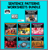 Sentence Patterns Worksheets Bundle | Print | Digital | Easel