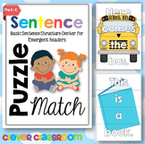 Sentence Puzzle Match Center for Emergent Readers