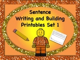Sentence Reading, Writing &Building Set 1-55 Worksheets - 
