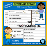 Sentence Repair for Kindergarten