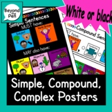 Sentence Science Structure Posters simple compound complex