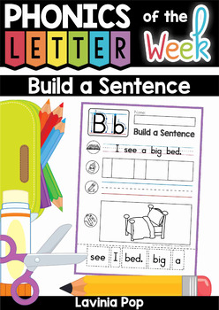 Preview of Build a Sentence: Sentence Scramble Cut and Paste Worksheets