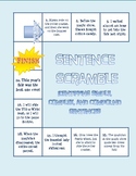 Sentence Scramble Board Game: Simple, Compound, and Comple