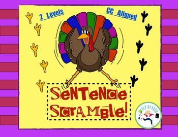 Preview of Sentence Scramble - Common Core Thanksgiving