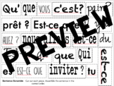 Sentence Scramble - Des Questions - Est - ce que