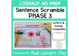Sentence Scramble "Letters & Sounds" Phase 3 Compatible