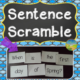 Sentence Building Literacy Activity