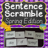 Sentence Building Literacy Activity (Spring Theme)