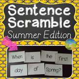Sentence Literacy Activity (Summer Edition)