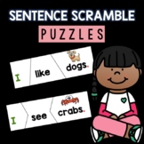 Sentence Scramble Puzzles | Kindergarten | Centers