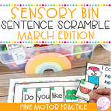 Sentence Scramble Sensory Bin Activities | Fine Motor | Ma