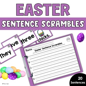 Preview of Sentence Scrambles | Mixed Up Sentences | Easter