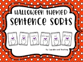 Sentence Sort/Sentence Scrambles-Halloween Themed