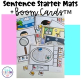 Sentence Starter Mats + Boom Cards™ for Speech Therapy