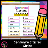 Sentence Starter Strips | Sentence Writing Prompts