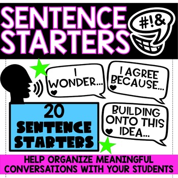 Preview of Sentence Starters